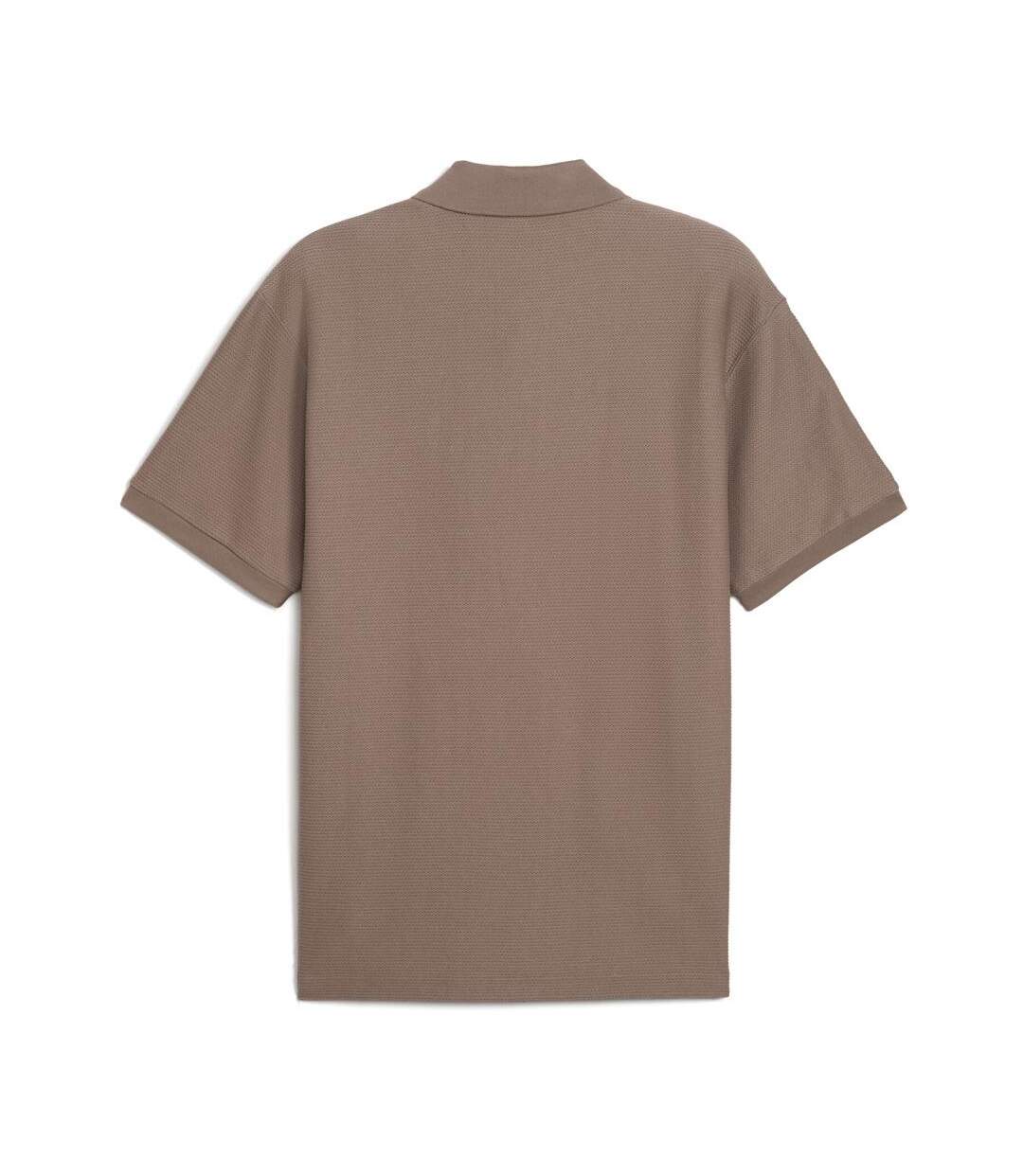 Polo marron homme puma premium-2