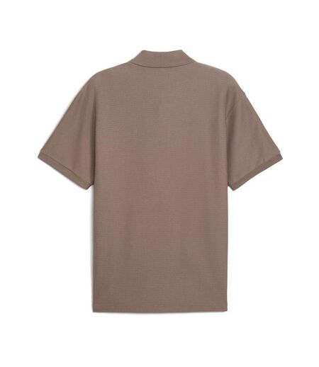 Polo marron homme puma premium