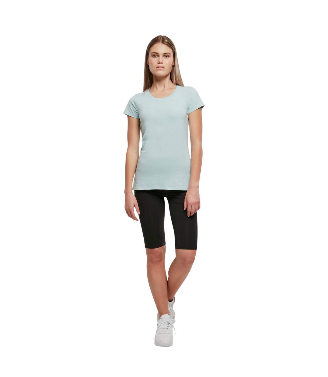 T-shirt Basique Pour Femmes/femmes Bleu Océan Build Your Brand-1