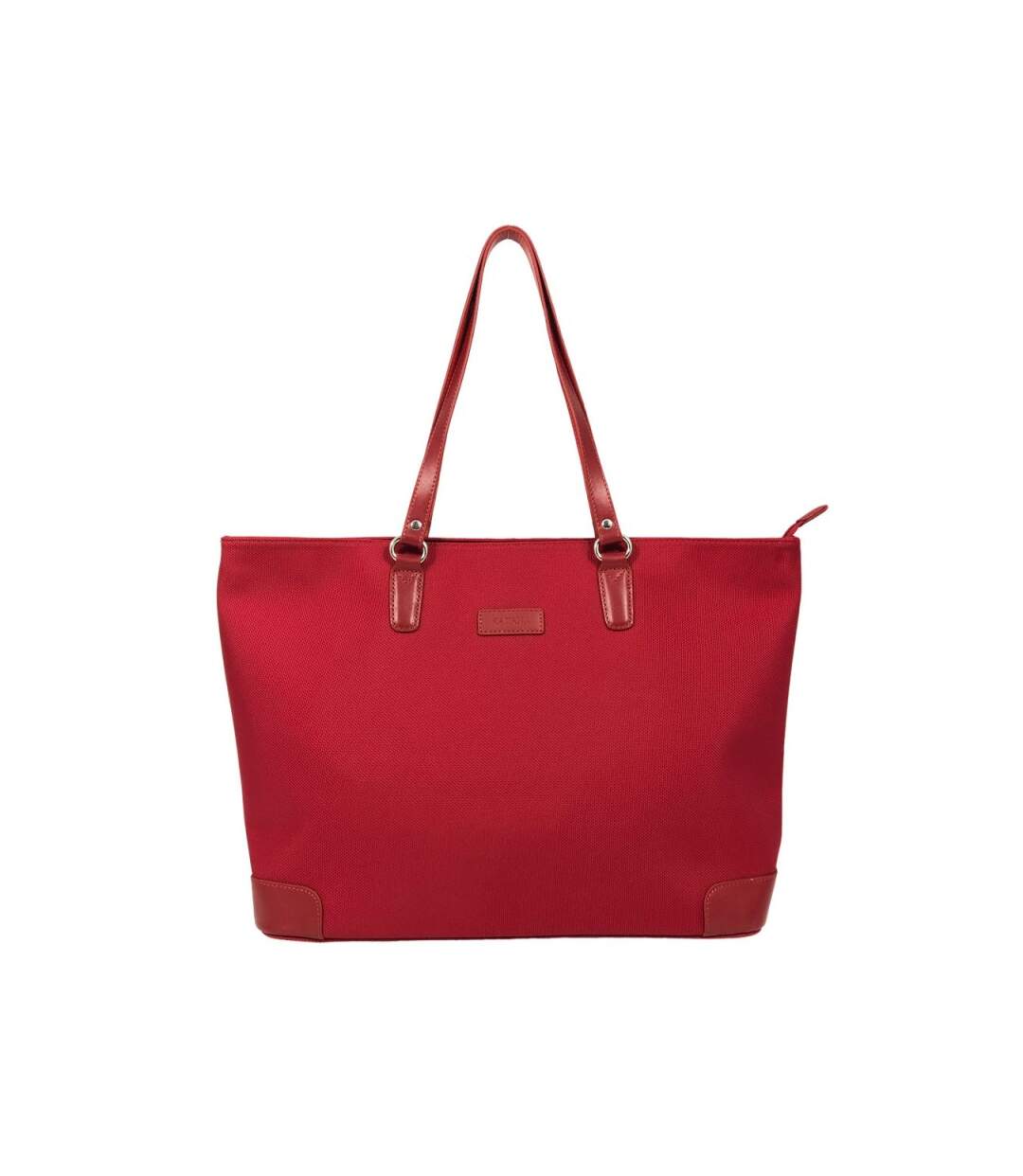 Katana - Sac cabas nylon et cuir - rouge - 7679-1