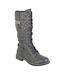 Bottines De Combat Gabriela Femme Noir Gris Cipriata-1