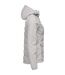 Womens/ladies Oak Harbor Hooded Jacket Silver Cutter & Buck-4