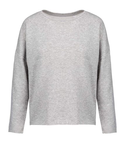 Kariban Womens/Ladies Oversized Sweatshirt (Light Gray) - UTPC3403