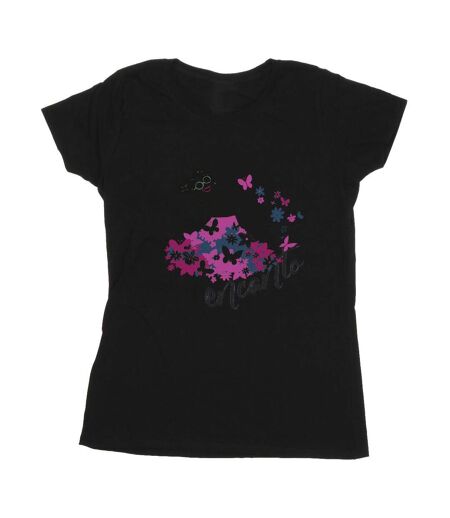 Disney - T-shirt ENCANTO MIRABEL FLOWER - Femme (Noir) - UTBI19543
