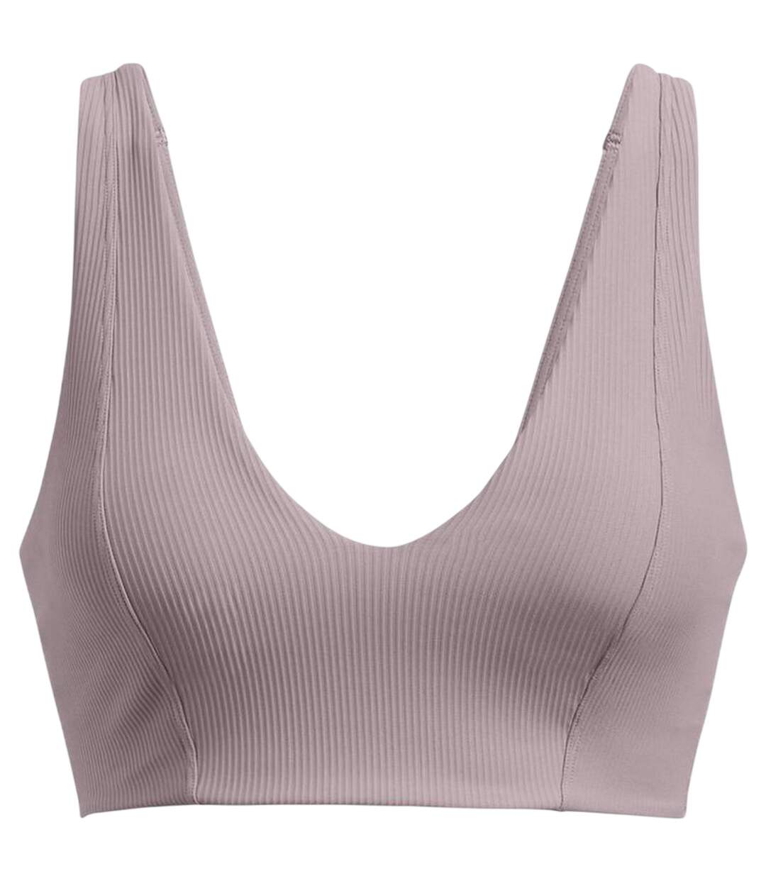 Brassière Motif/style Côtelé Femme Gris Under Armour-1