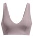 Brassière Motif/style Côtelé Femme Gris Under Armour-1