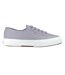Womens/ladies 2750 Nappa Leather Flat Shoes Blue Superga-1