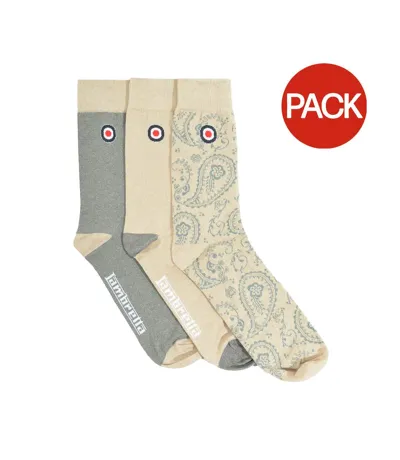 Pack Of 3  Mens Paisley Socks  Iron Stone Lambretta