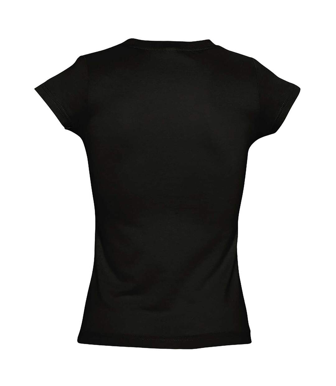 T-shirt manches courtes moon femme noir SOLS