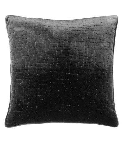 Bloomsbury velvet cushion cover 50cm x 50cm black Paoletti