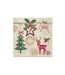 Lot de 20 Serviettes en Papier Noël Rustique 33x33cm Naturel-1