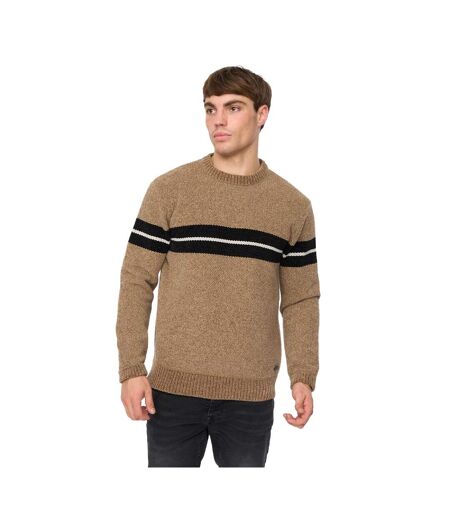 Pull Roundall Homme Taupe Crosshatch