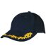 Casquette style F1 - rallye - feuilles de chêne - MB6121 - noir