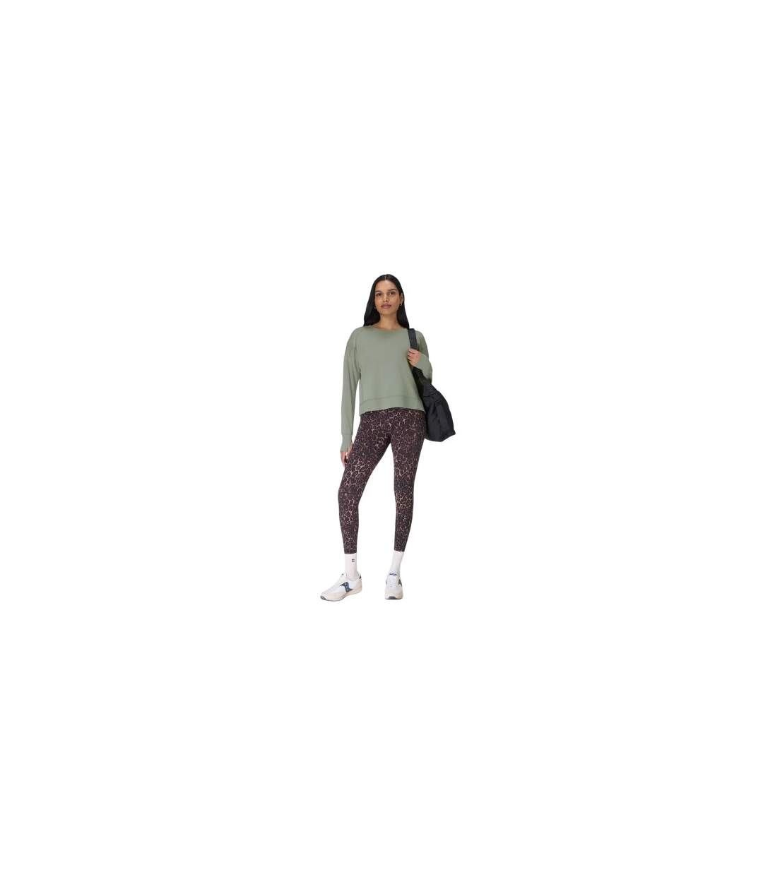 Sweat Court Manches Longues After Class Femme Vert Sweaty Betty-1