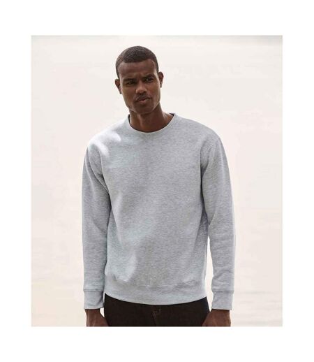 Fruit of the Loom Unisex Adult Premium Drop Shoulder Sweatshirt (Heather Grey) - UTPC5396