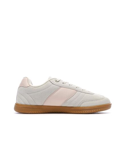 Baskets gris/rose femme kappa mattea suede