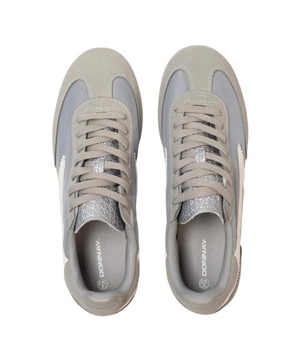 Unisex Adult Retro Nylon Trainers Grey Donnay