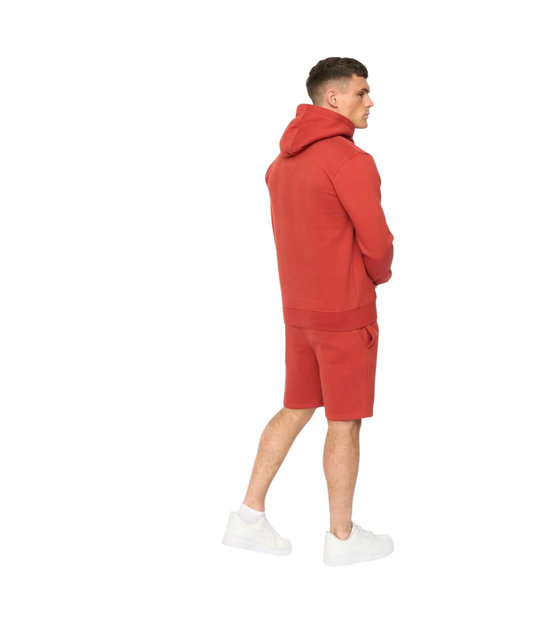 Mens Kensby Hoodie Red Crosshatch-3