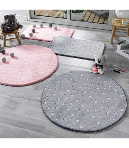 Tapis Enfant Phosphorescent Fluo 50x80cm Gris