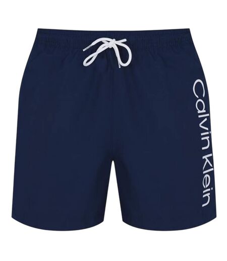 Short De Bain Motif/style Logo Homme Bleu Marine Calvin Klein