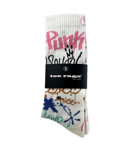 Chaussettes ras du cou pour hommes avec graffitis de rue