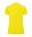 Womens/ladies pique polo shirt yellow Henbury