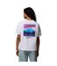 Womens/ladies Csc Mountain Heavyweight Oversized T-shirt White Columbia-2