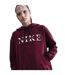 Womens/ladies Phoenix Fleece Pullover Hoodie Bordeaux Nike-4