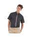 B&C Mens Sharp Twill Short Sleeve Shirt / Mens Shirts (Dark Grey) - UTBC114