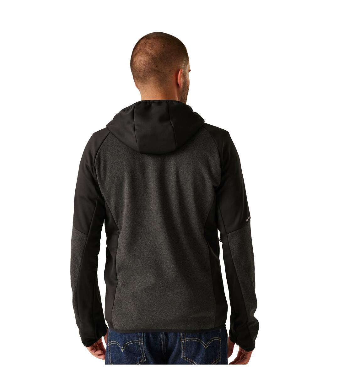 Mens Fleece Jacket Grey Marl Black Regatta Professional-4