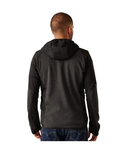 Mens Fleece Jacket Grey Marl Black Regatta Professional