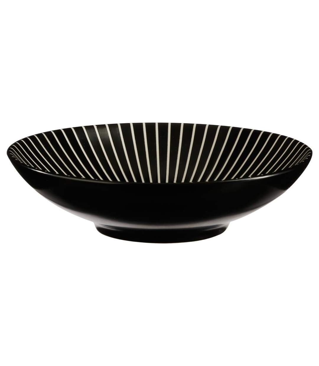 Lot de 6 Assiettes Creuses Sun 19cm Noir-2