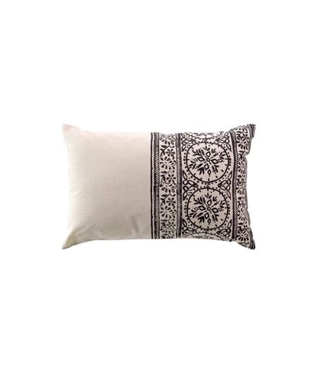 Coussin Déco Imprimé Isalina 40x60cm Noir