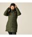 Womens/ladies Slim Padded Jacket Dark Khaki Regatta-4