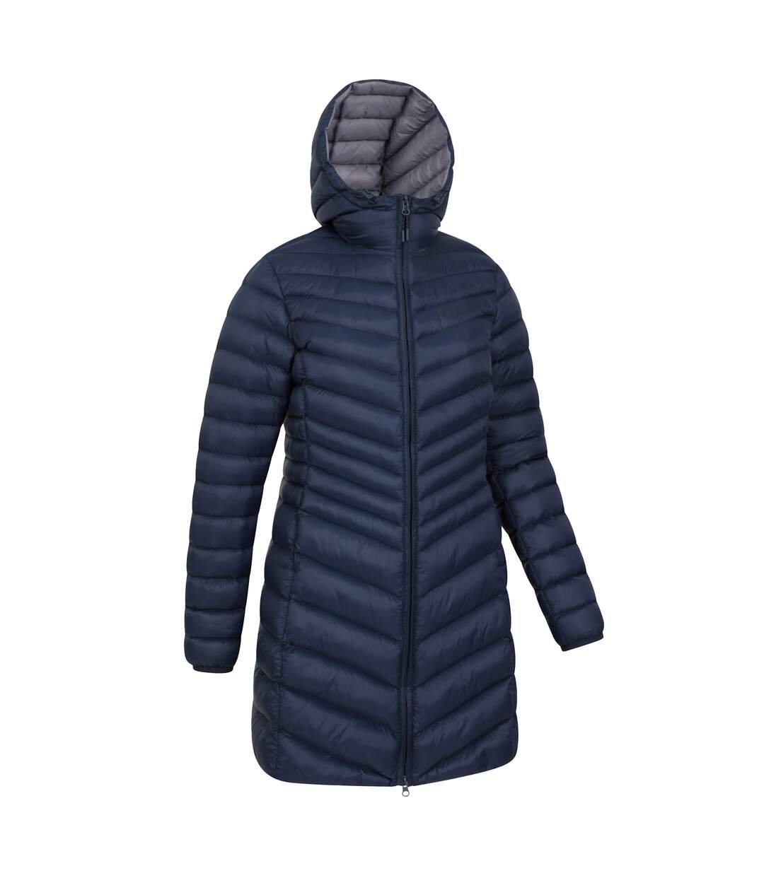 Womens/ladies florence long padded jacket navy Mountain Warehouse