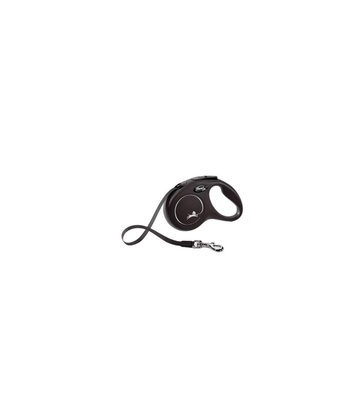 Flexi New Classic Small Retractable Dog Lead (Black) (8m) UTTL5344