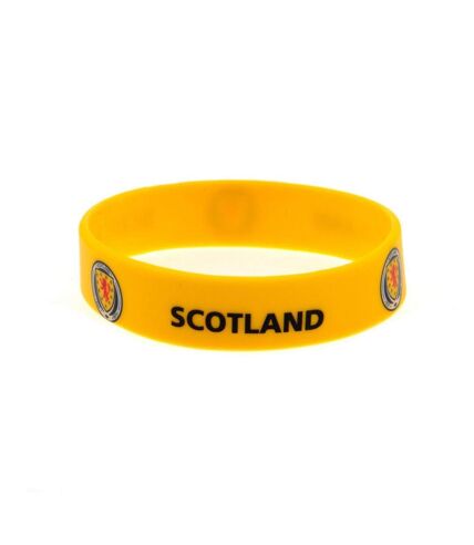 Scotland FA Official Silicone Wristband (Yellow) (One Size)