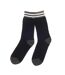 Pack of 3  Mens recycled cotton work socks  black/grey Ribbon-2