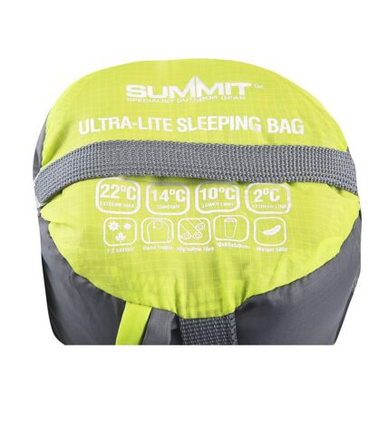 Ultra lite sleeping bag one size grey/yellow Summit