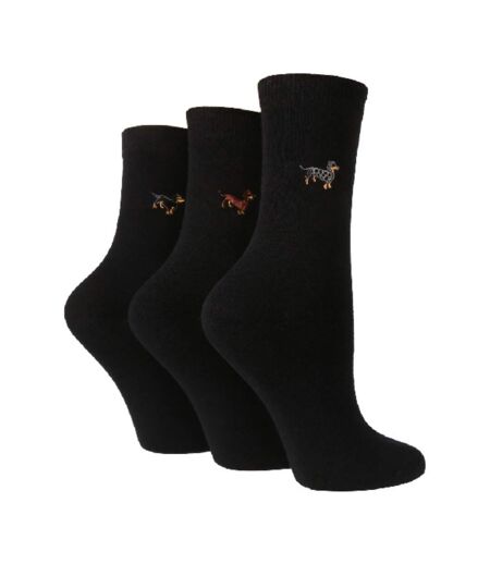 Wild Feet - 3 Paires Fantaisie Chaussettes Femme | Chaussettes Coton Rigolotes