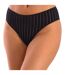 Bikini style panties with striped fabric for women, VANESA model. Elegant, soft and comfortable.