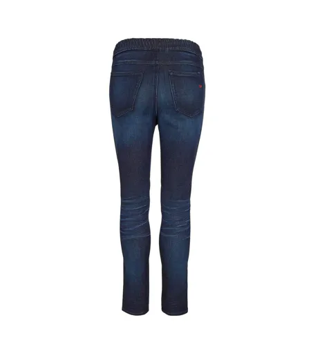 Womens/ladies Washed Denim Tailored Jeans Blue Denim Diesel