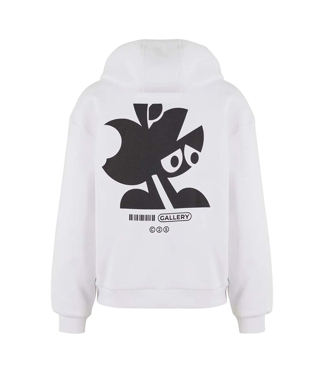 Mens Artists Gallery Fluffy Hoodie Blanc Mister Tee-3
