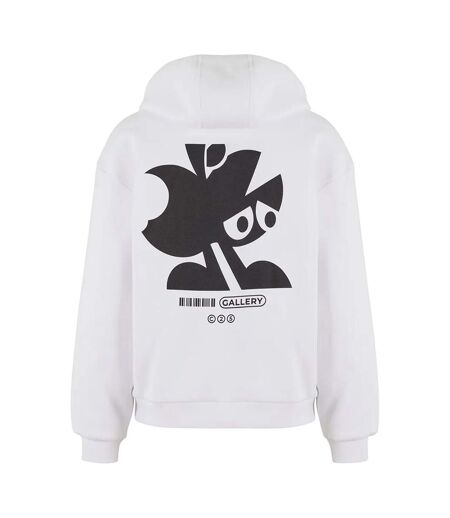 Mens Artists Gallery Fluffy Hoodie Blanc Mister Tee