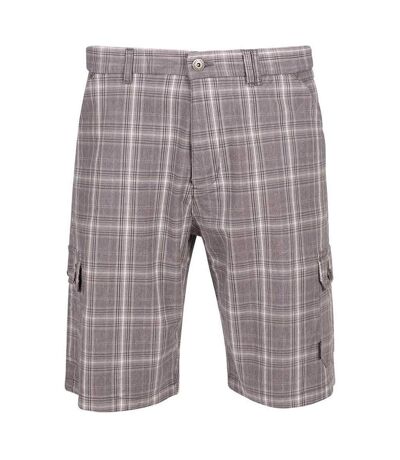 Mens earwig cargo shorts storm grey check Trespass