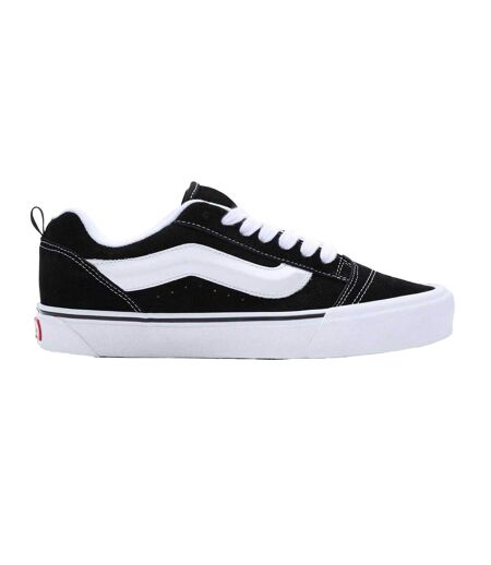 Mens Knu Skool Padded Suede Skate Shoes Black White Vans