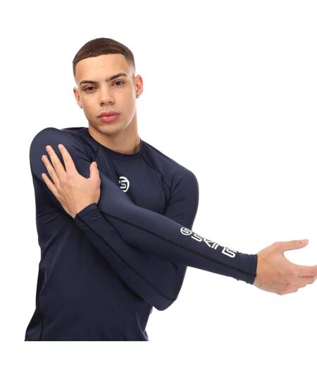 Mens Series-1 Long-sleeved Base Layer Top Navy Skins