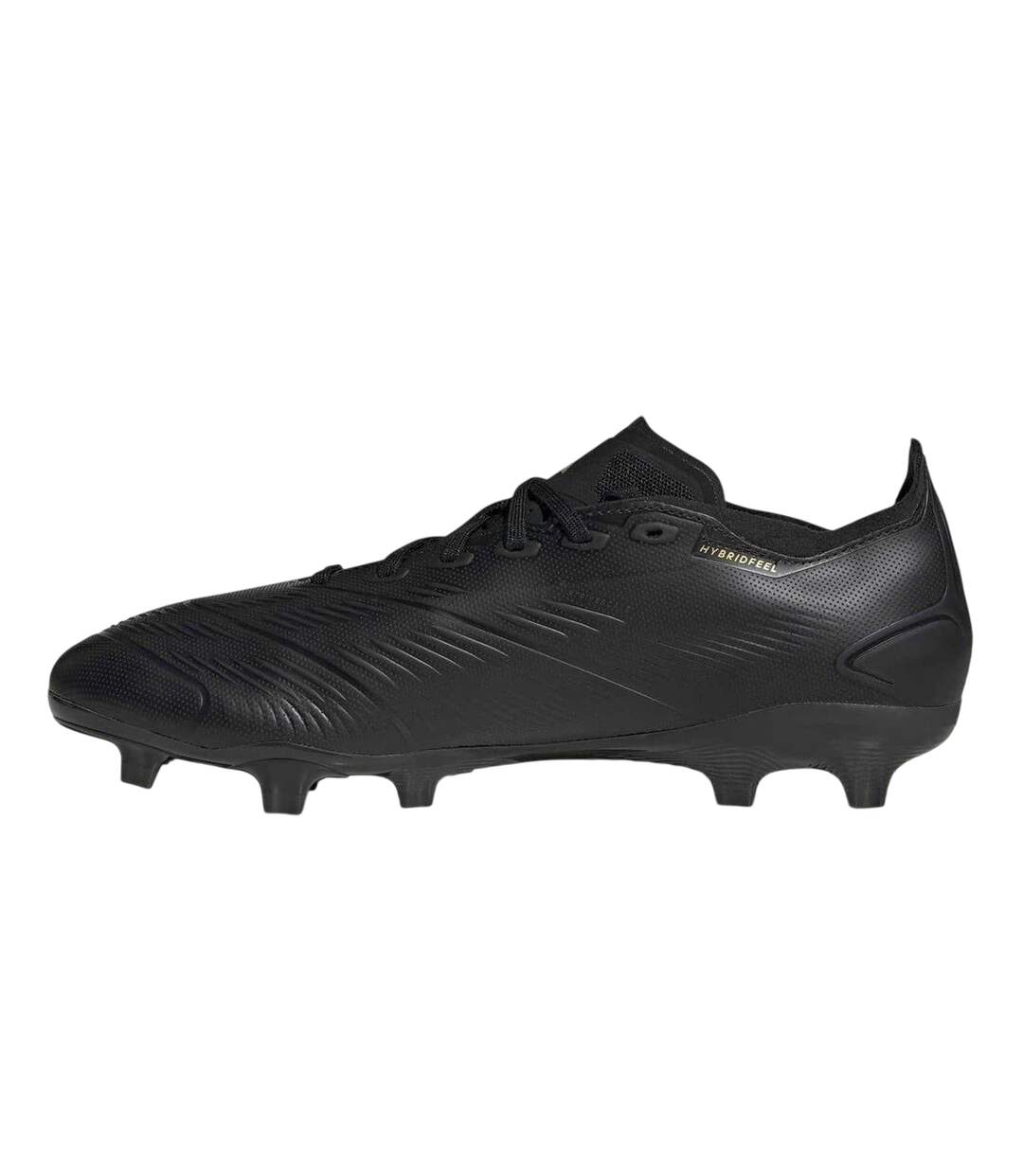 Mens Predator 24 League Leather Firm Ground Football Boots Core Black Carbon Grey Adidas-3