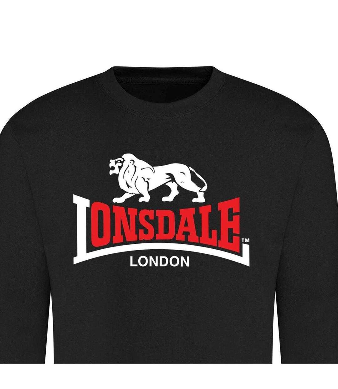 Sweat Motif/style Logo Adulte Noir Lonsdale-2