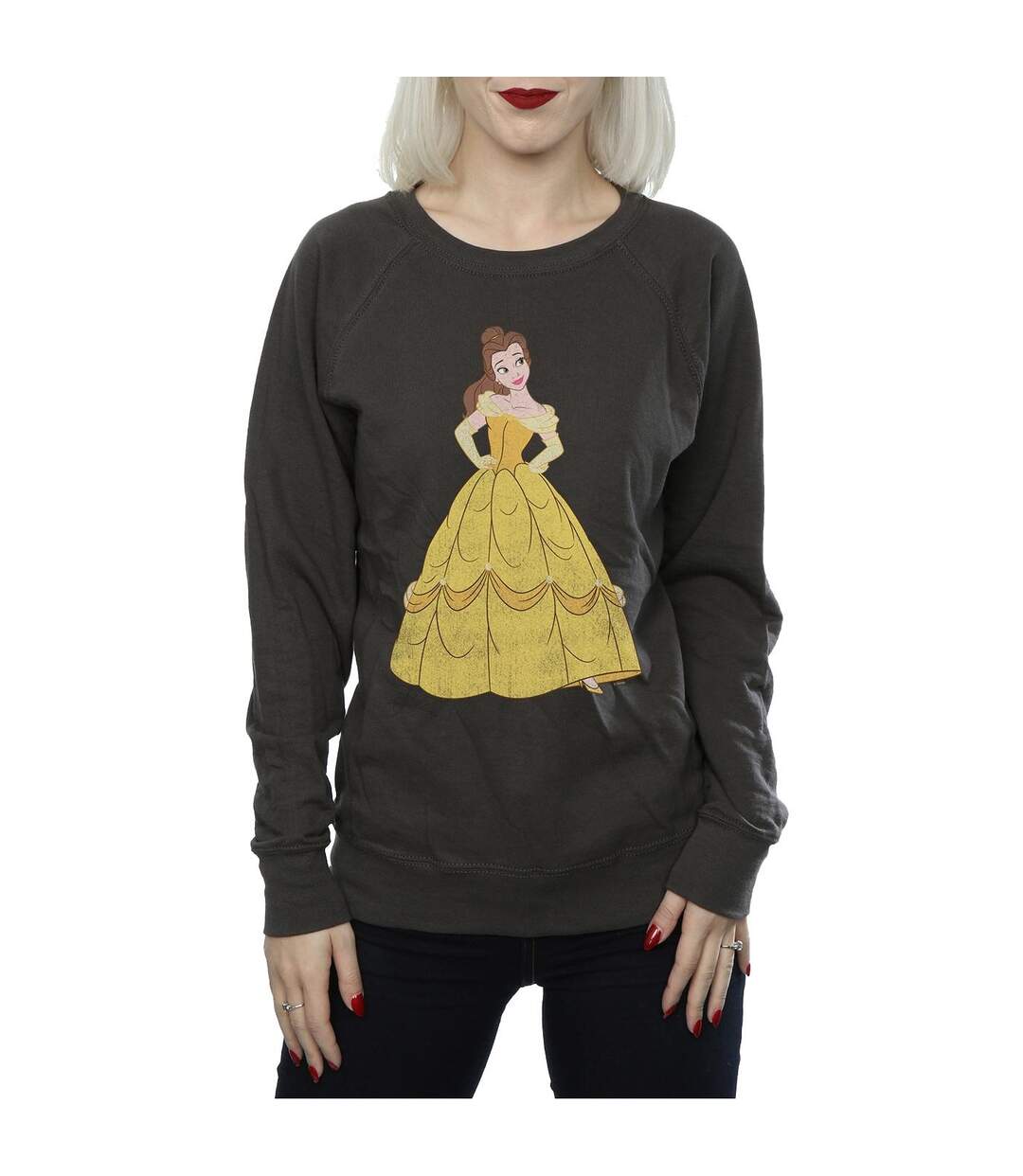 Disney Princess - Sweat CLASSIC BELLE - Femme (Graphite clair) - UTBI10101-3